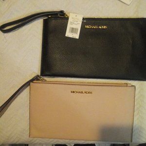 Two MK Jetset Wristlet